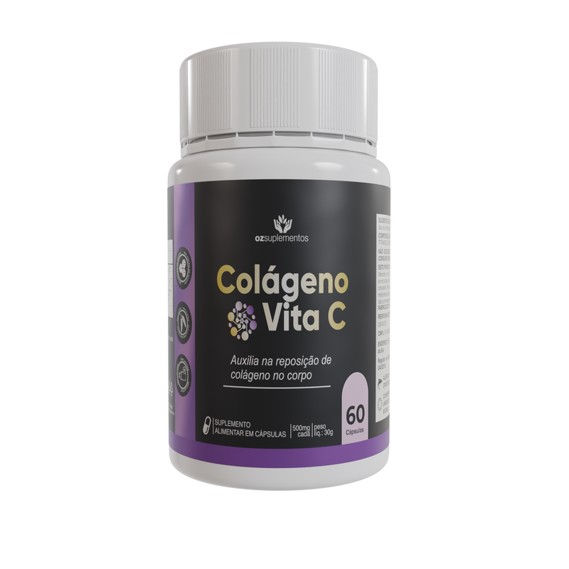Colágeno Vita C Suplemento com Vitamina C para Pele e Articulações - Oz Suplementos