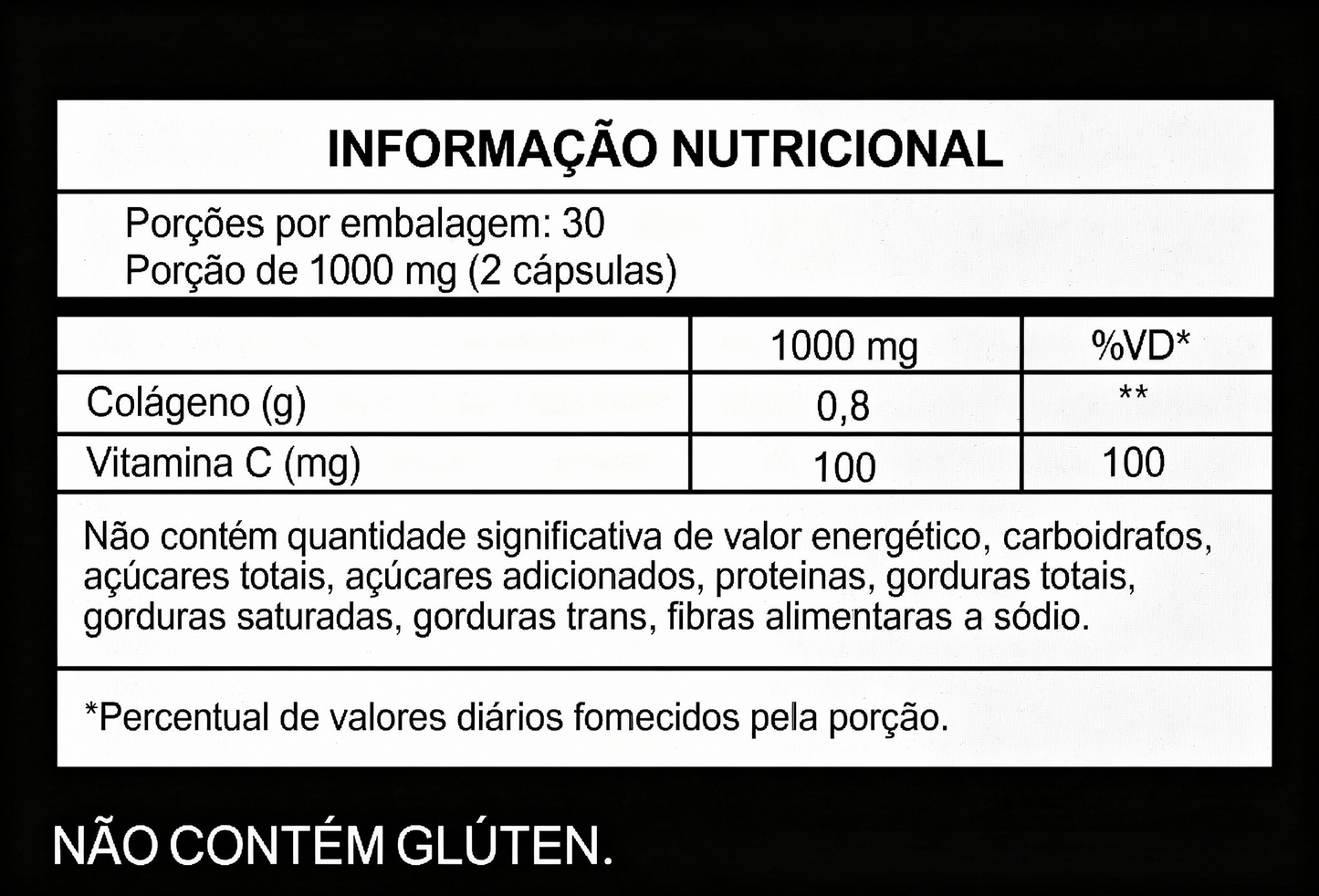 Colágeno Vita C Suplemento com Vitamina C para Pele e Articulações - Oz Suplementos