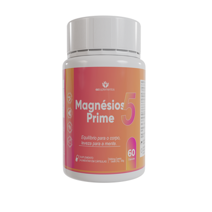 Magnésio Prime Suplemento Mineral em Cápsulas de Alta Absorção - Oz Suplementos