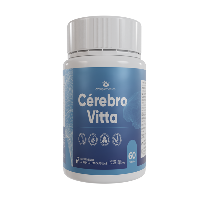 Cérebro Vitta Suplemento para Saúde Mental e Cognitiva - Oz Suplementos