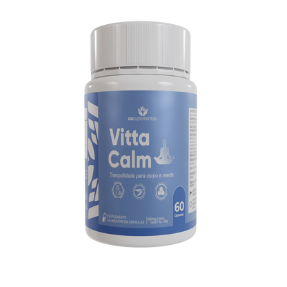 Vitta Calm Suplemento Natural para Redução de Estresse e Ansiedade - Oz Suplementos