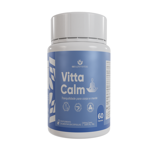 Vitta Calm Suplemento Natural para Redução de Estresse e Ansiedade - Oz Suplementos