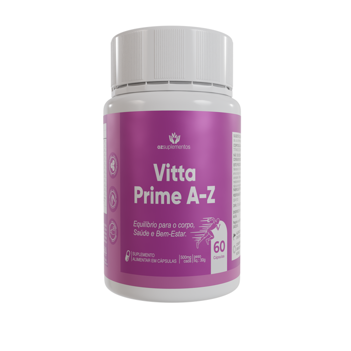 Vitta Prime A-Z Suplemento Completo de Vitaminas e Minerais para Saúde Geral - Oz Suplementos