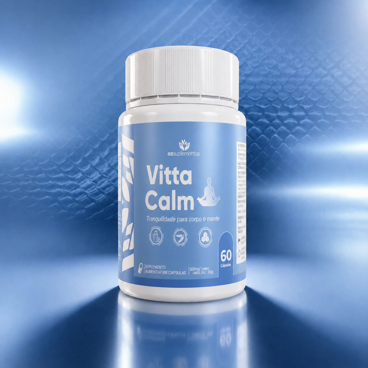 Vitta Calm Suplemento Natural para Redução de Estresse e Ansiedade - Oz Suplementos
